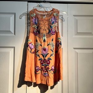 Free people embroidered top